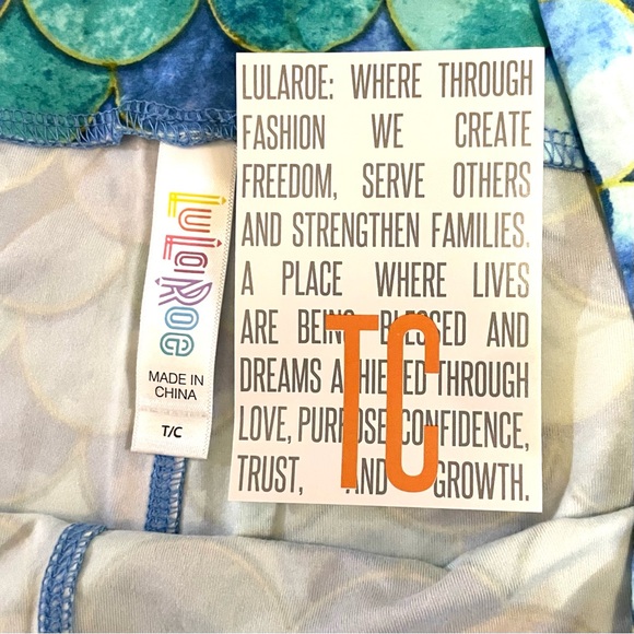 Mermaid Leggings Sz TC/ 14-16 - Picture 8 of 10